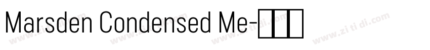 Marsden Condensed Me字体转换
